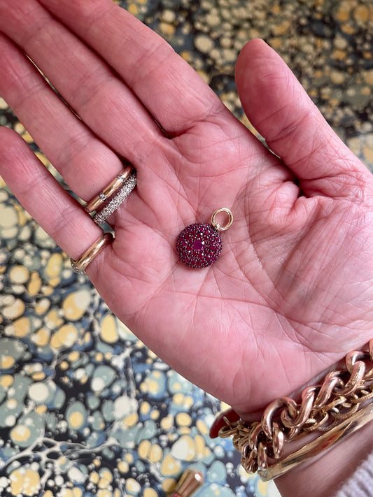 Ruby Pocket Watch Pendant